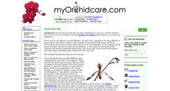 Desktop Screenshot of myorchidcare.com