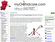 Tablet Screenshot of myorchidcare.com